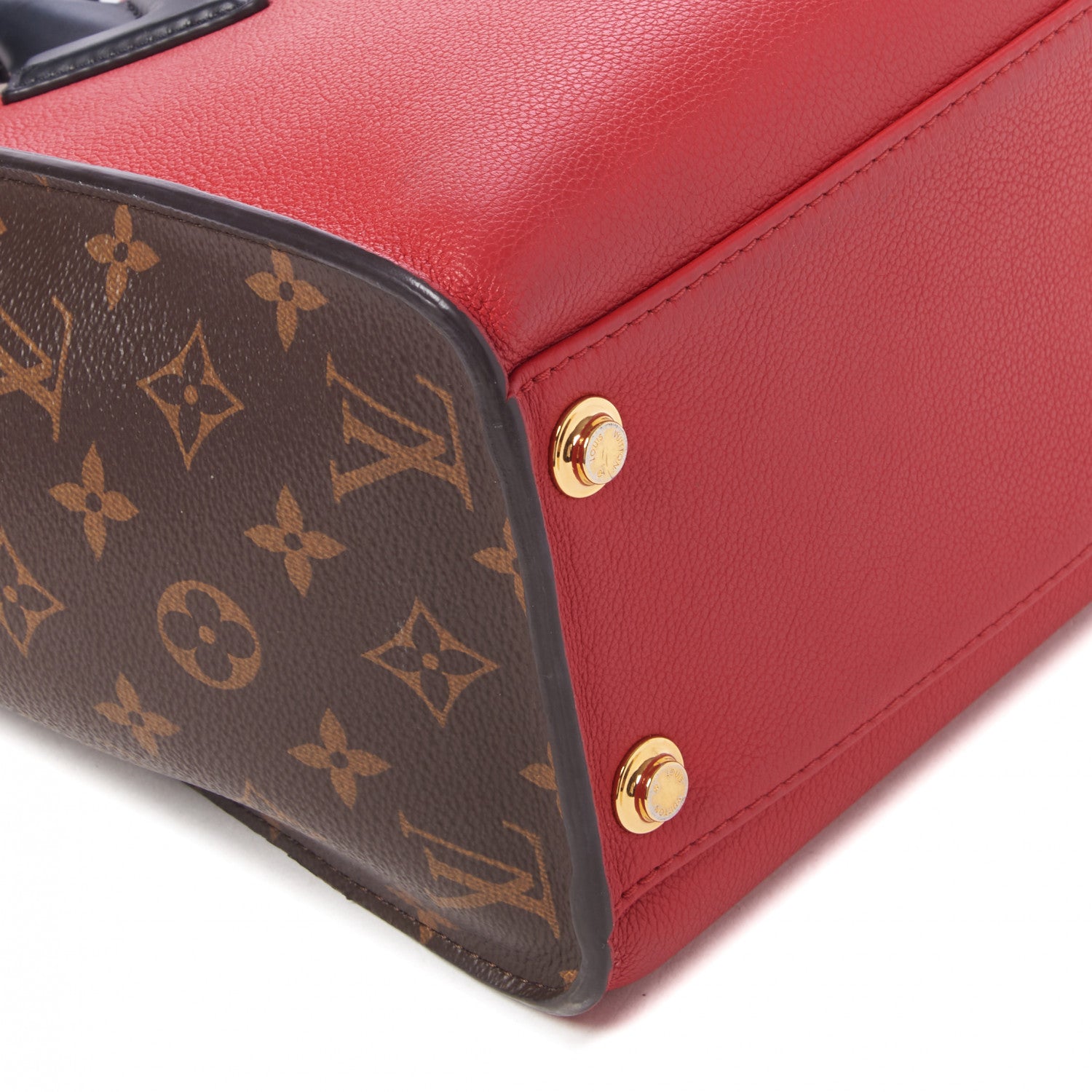 Louis Vuitton Calfskin Monogram On My Side Pirate Red 5 of 9