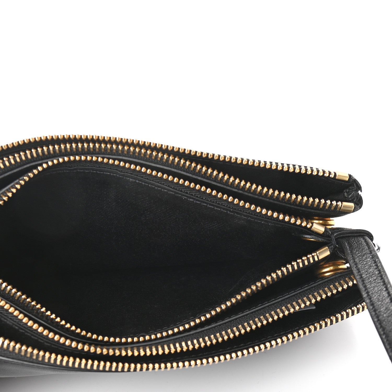 Celine Lambskin Small Trio Crossbody Bag Black 5 of 10