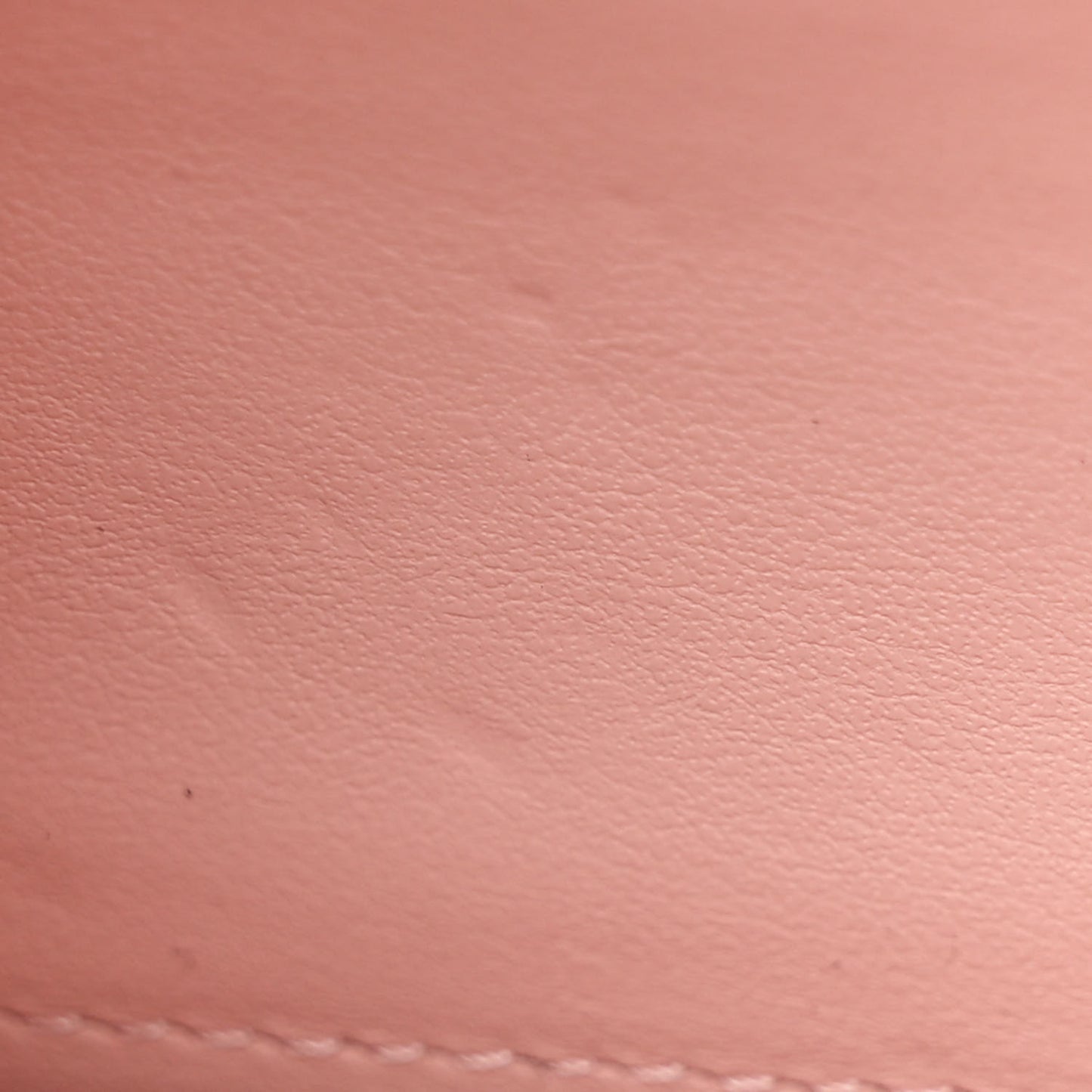 Shiny Caviar Quilted Flap Charm Wallet On Chain WOC Light Pink