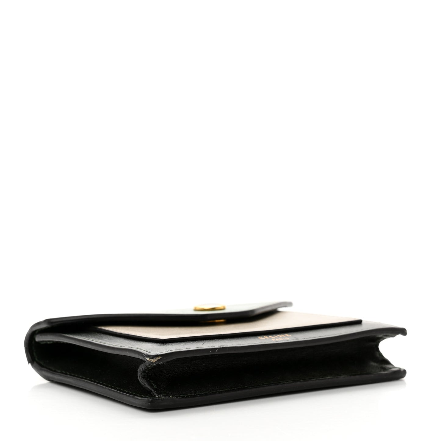 Smooth Calfskin Pocket Card Holder Green