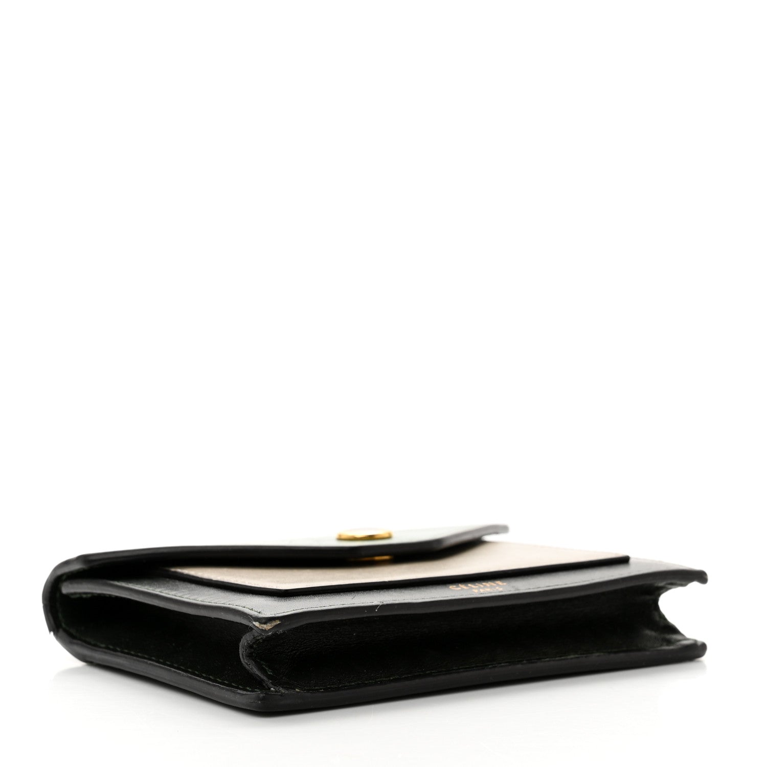 Celine Smooth Calfskin Pocket Card Holder Green 4 of 8