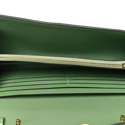 Hermes Epsom Alligator Lizard Constance Wallet To Go Vert Criquet Cactus Beige Sable Ombre 5 of 9