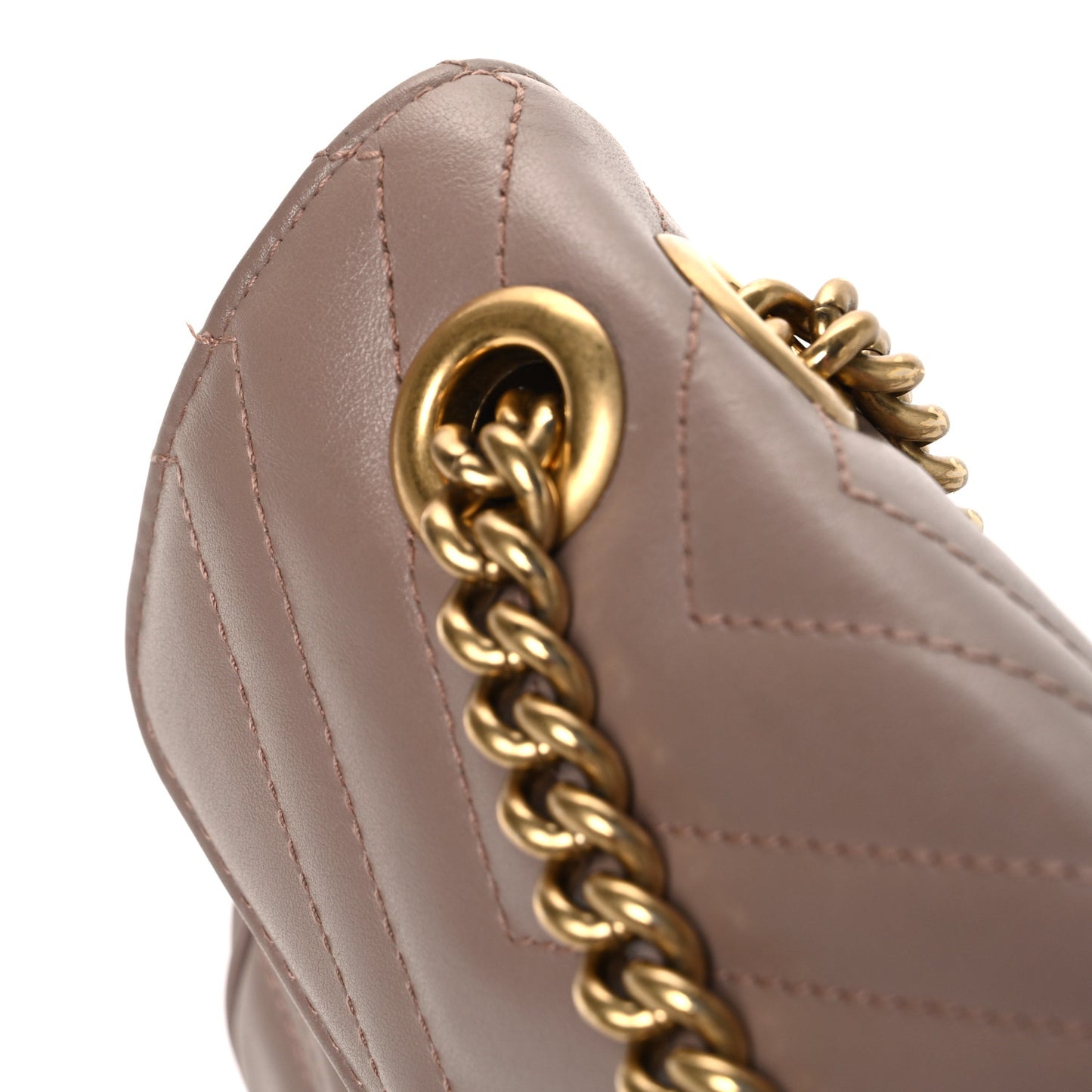 Calfskin Matelasse Small GG Marmont Shoulder Bag Porcelain Rose