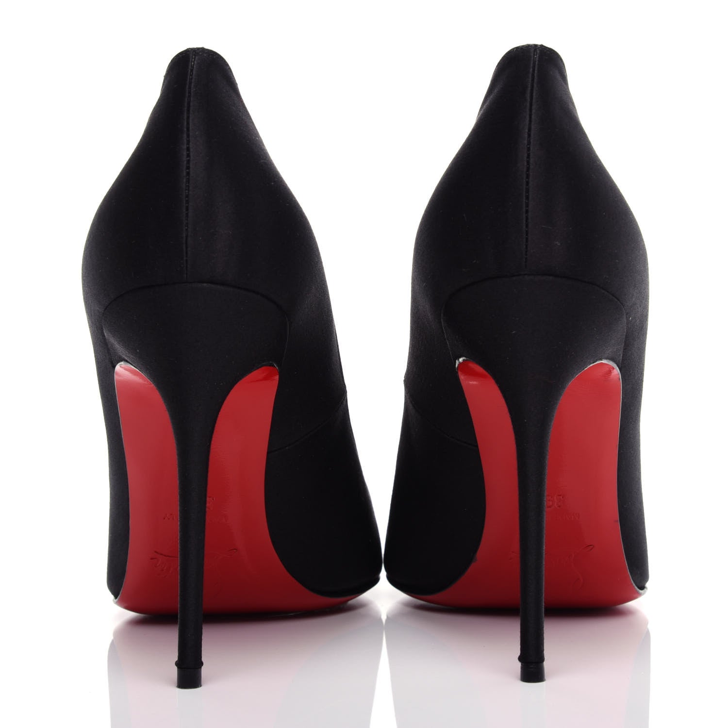 Christian Louboutin Satin Decollete 554 100 Pumps 39.5 Black 7 of 11