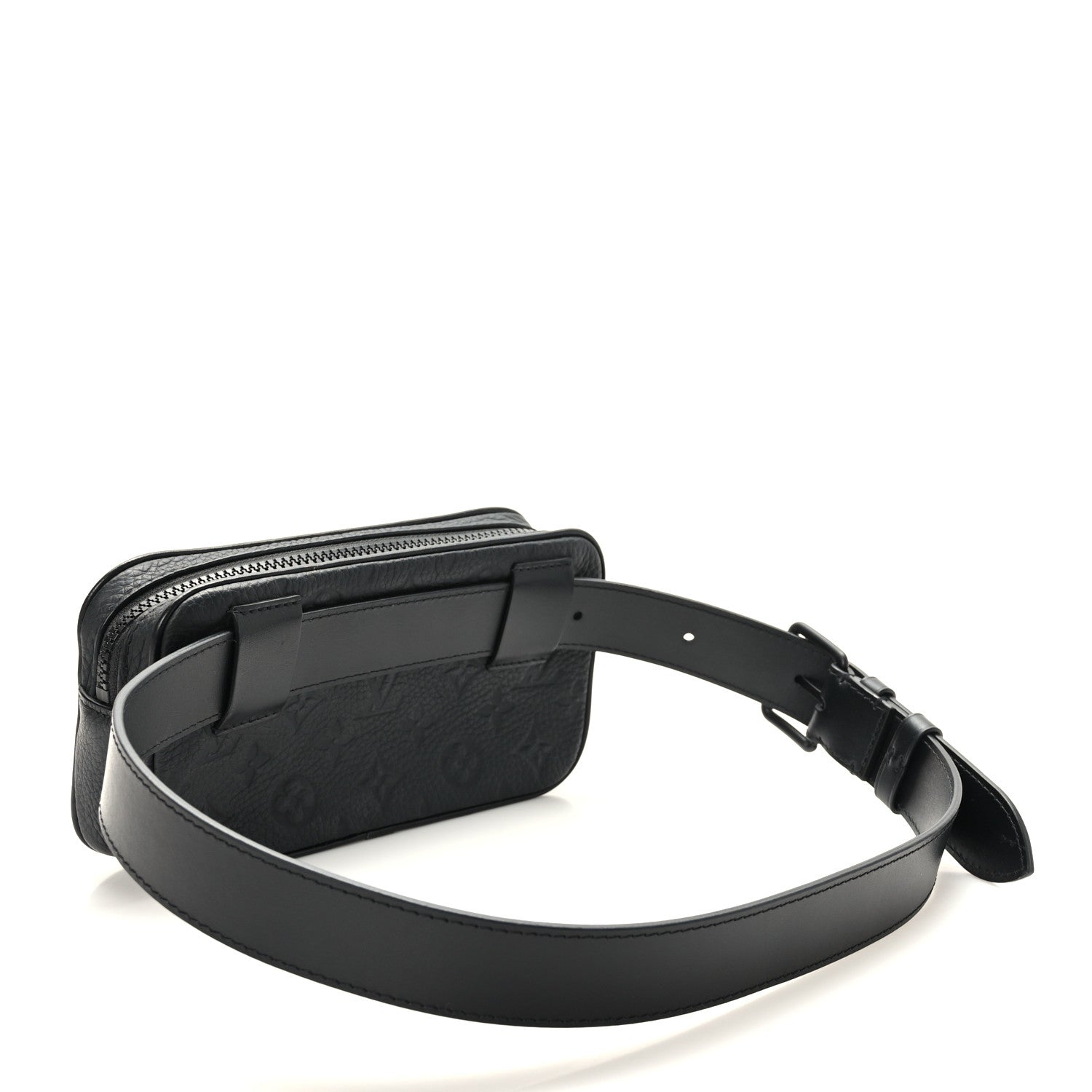 Louis Vuitton Taurillon Monogram Uniformes Solar Ray Soft Pochette Volga Belt Bag Black 3 of 7