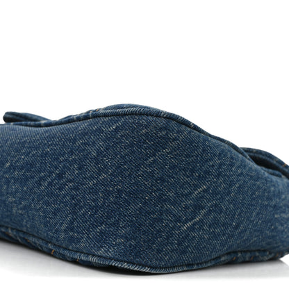 Gucci Washed Denim GG Marmont Shoulder Bag Blue 10 of 11