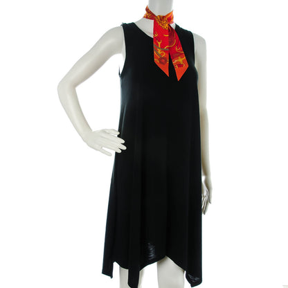 Hermes Silk Festival des Amazones Twilly Orange Vermilion Golden Yellow 2 of 5