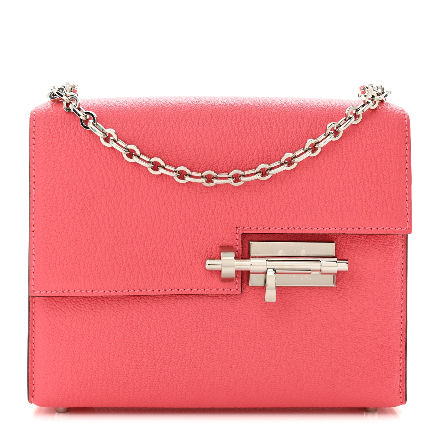 Chevre Mysore Mini Verrou Chaine Bag Rose Lipstick