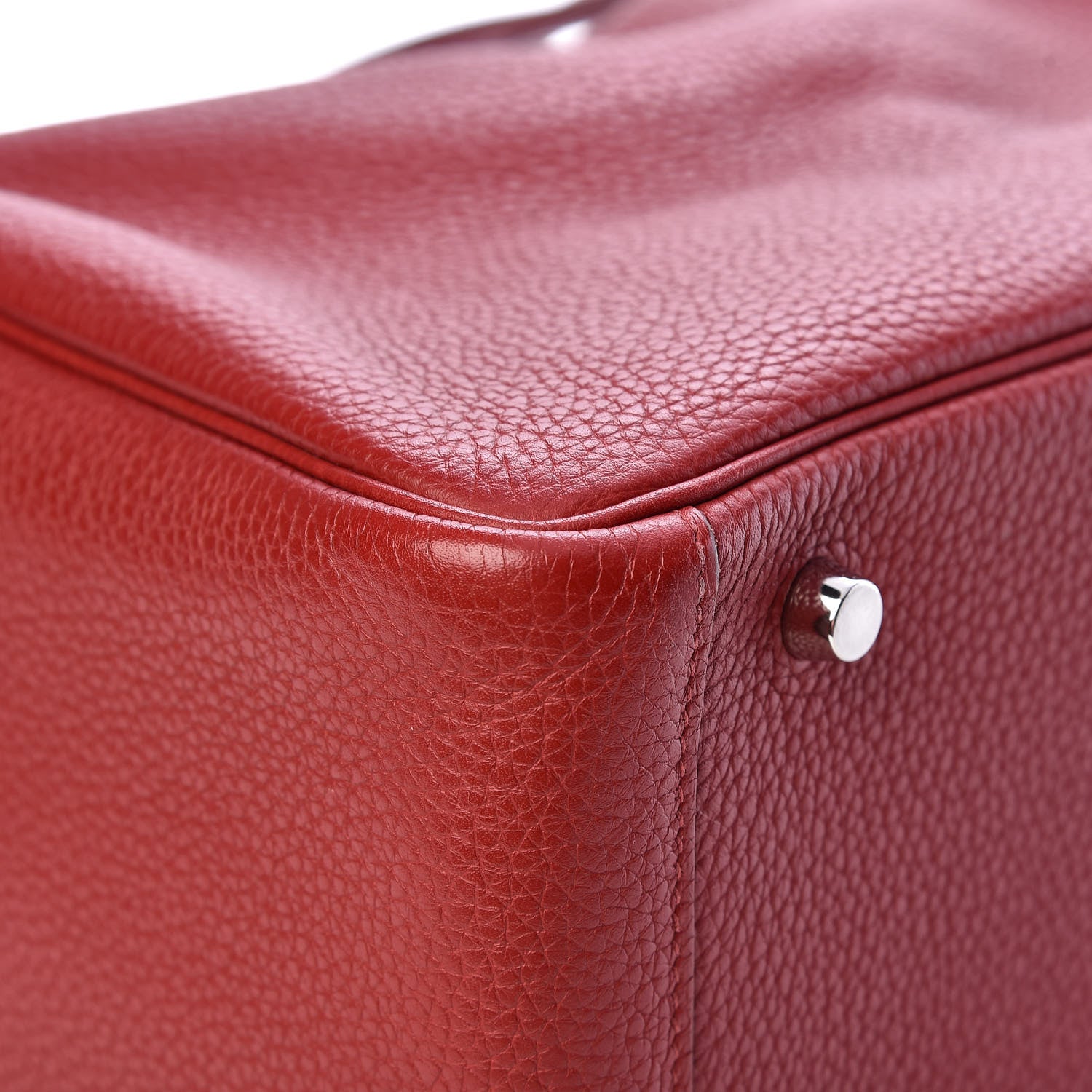 Hermes Taurillon Clemence Lindy 30 Rouge Garance 11 of 14