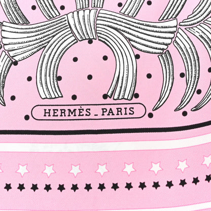 Hermes Silk Tigre Royal Bandana Scarf 55 Rose Vif Black White 2 of 3