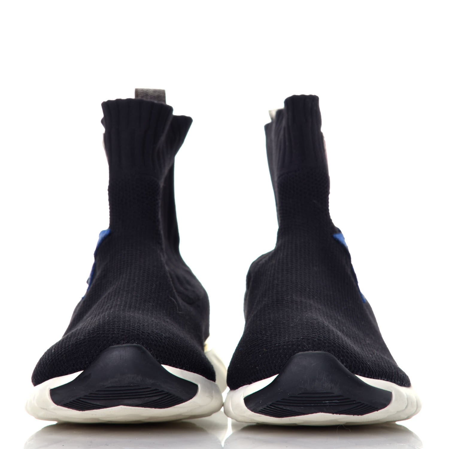 Louis Vuitton Stretch Fabric LV Black Heart Sock Sneaker 37.5 Black 2 of 7