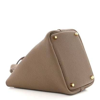 Hermes Taurillon Clemence Picotin Lock 18 PM Etoupe 4 of 10