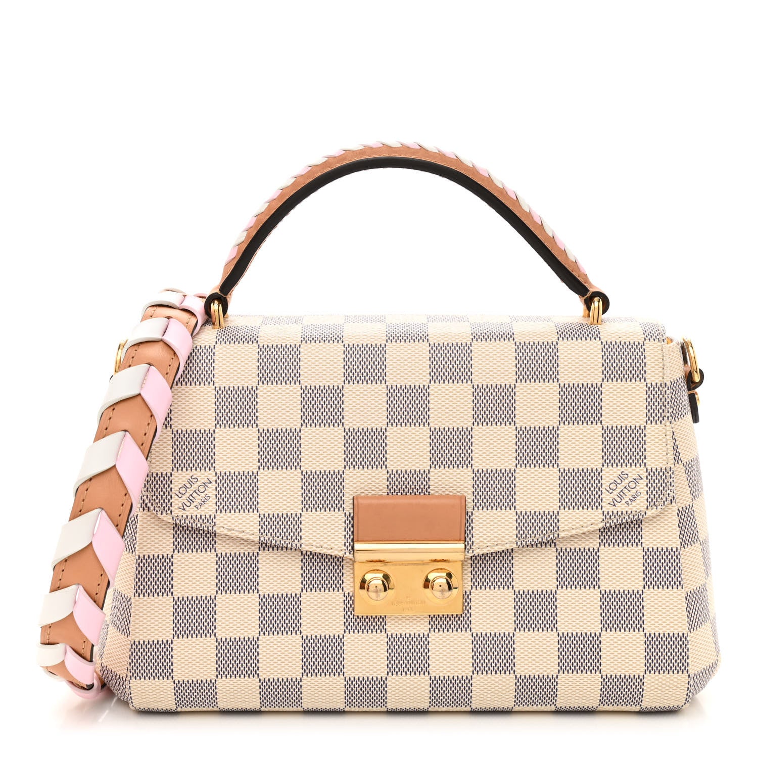 Louis Vuitton Damier Azur Braided Croisette Rose 1 of 7