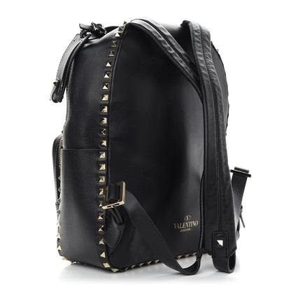 Valentino Garavani Calfskin Medium Rockstud All Over Backpack Black 3 of 8