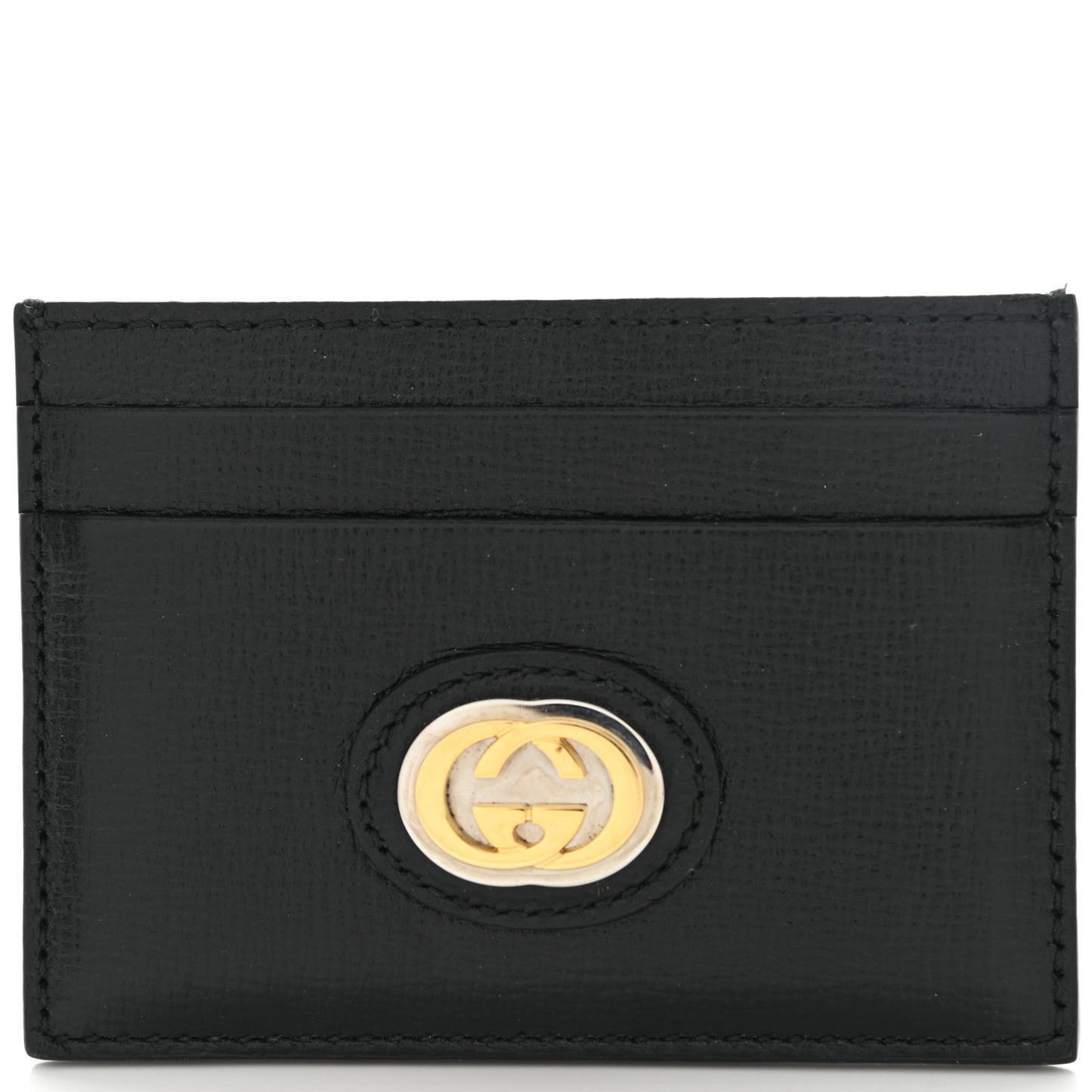 Azalea Calfskin Marina Card Holder Black