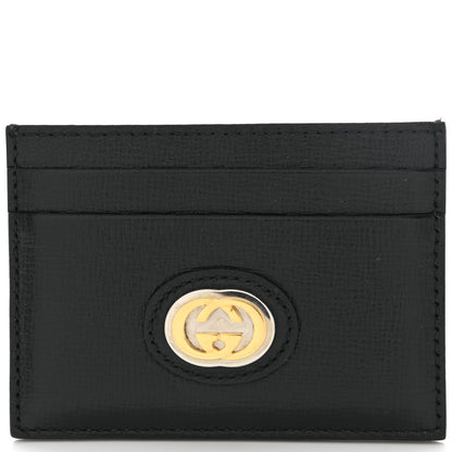 Gucci Azalea Calfskin Marina Card Holder Black 7 of 9