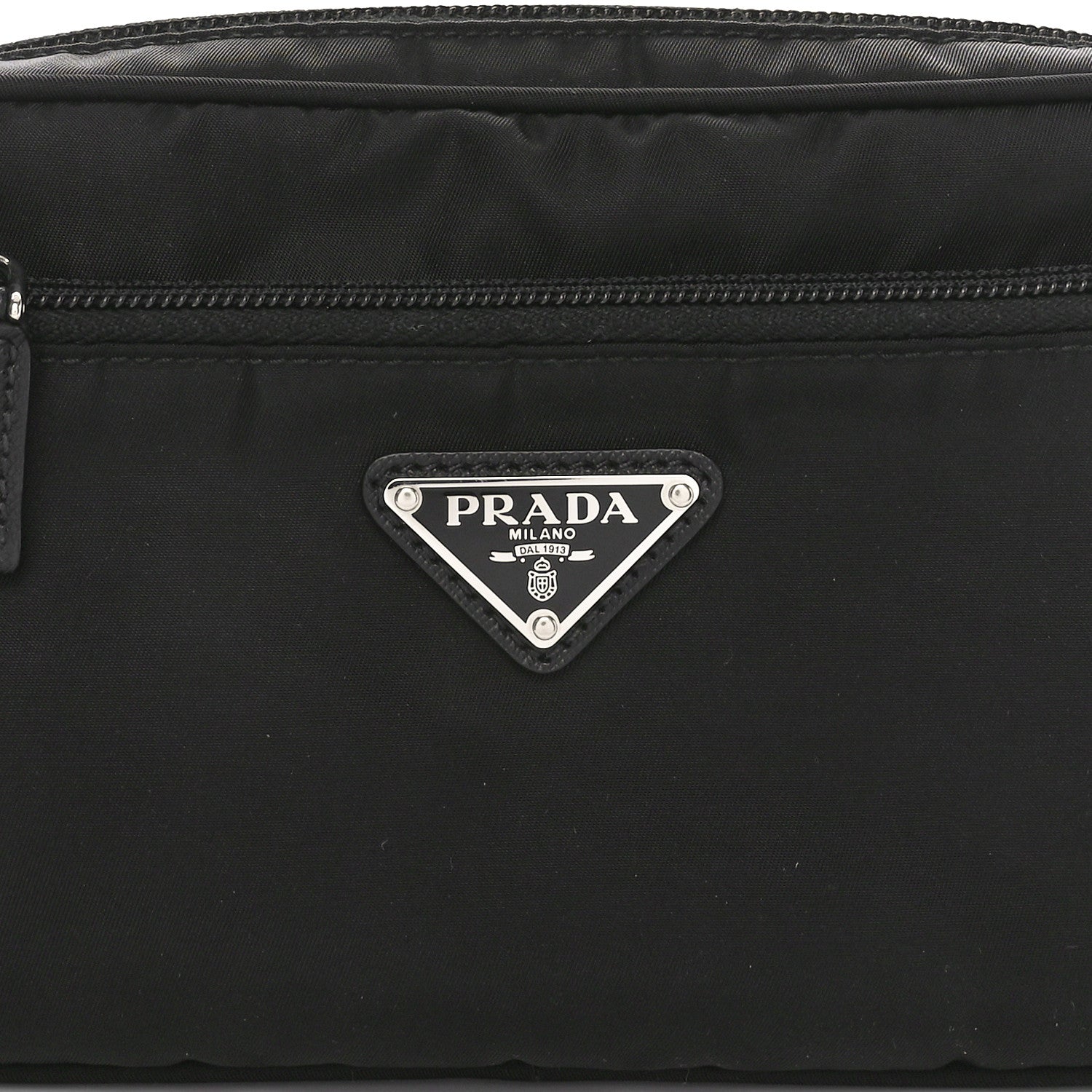 Prada Tessuto Nylon Belt Bag Black 7 of 9