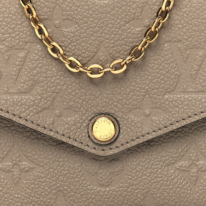 Louis Vuitton Empreinte Pochette Felicie Chain Wallet Tourterelle 10 of 13