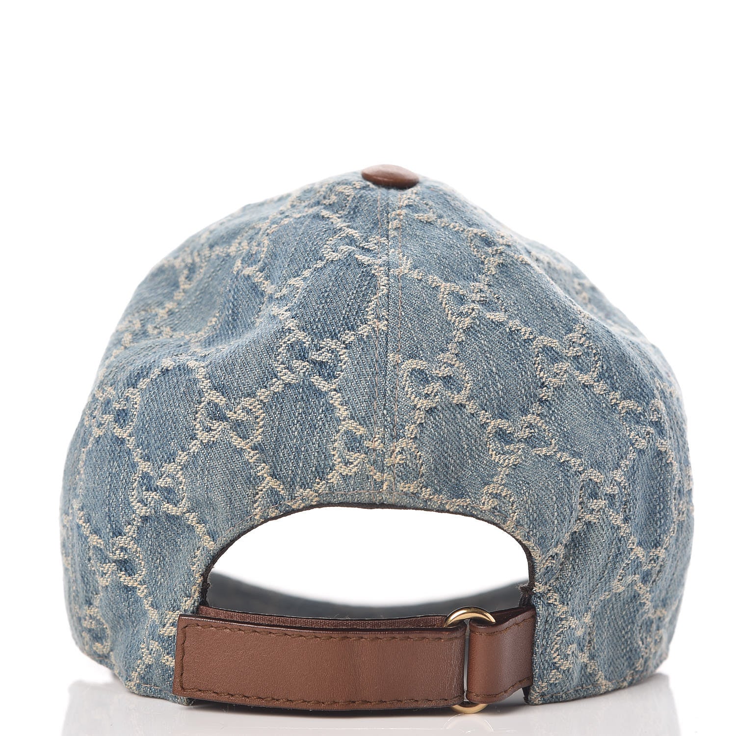 Gucci Denim GG Monogram Baseball Hat L Blue 3 of 7
