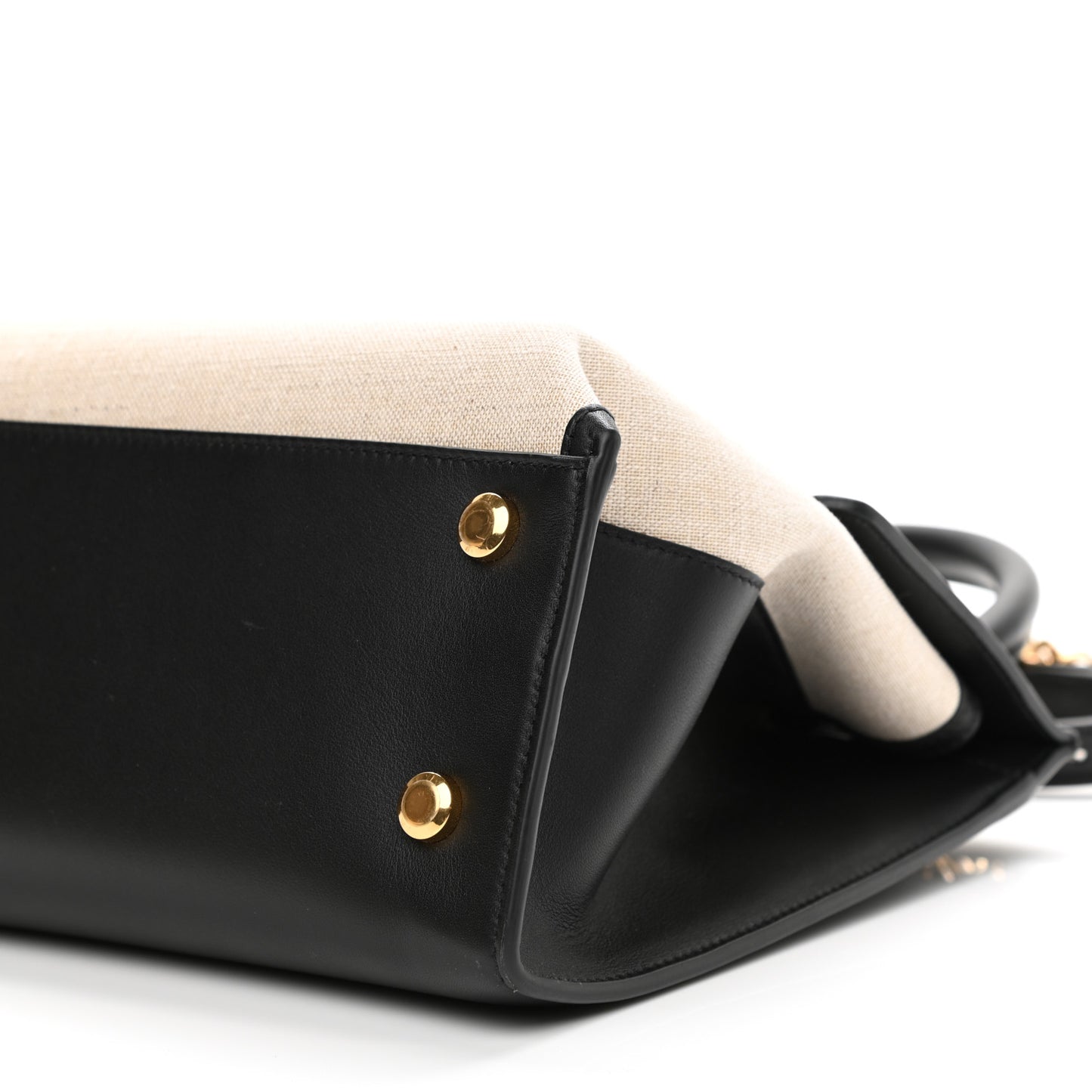 Calfskin Trifolio Kuban Beige Black