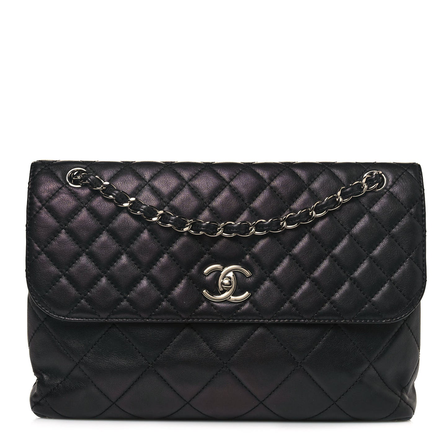 Calfskin Quilted In The Business Flap Bag Black