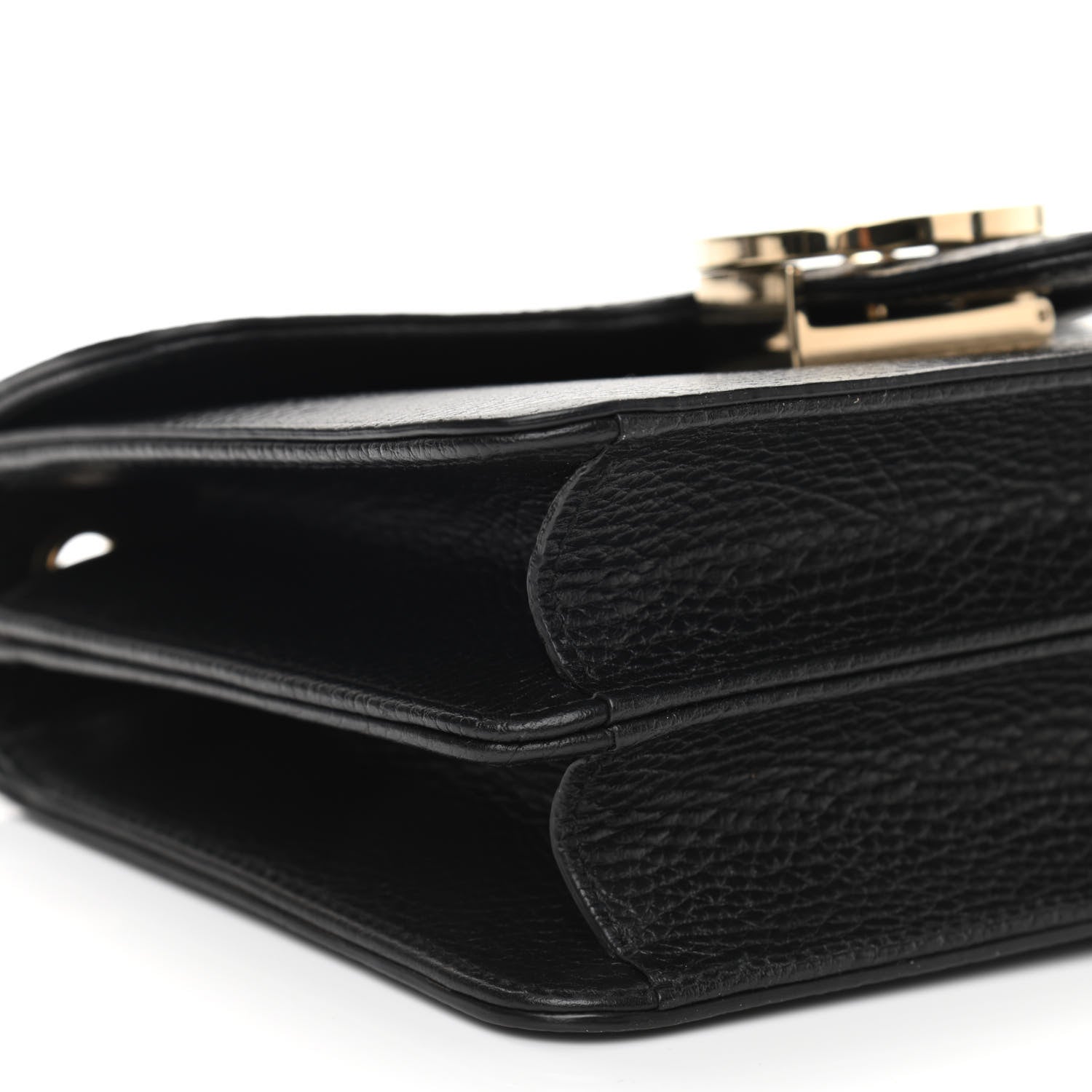 Gucci Dollar Calfskin Small Interlocking G Shoulder Bag Black 10 of 11