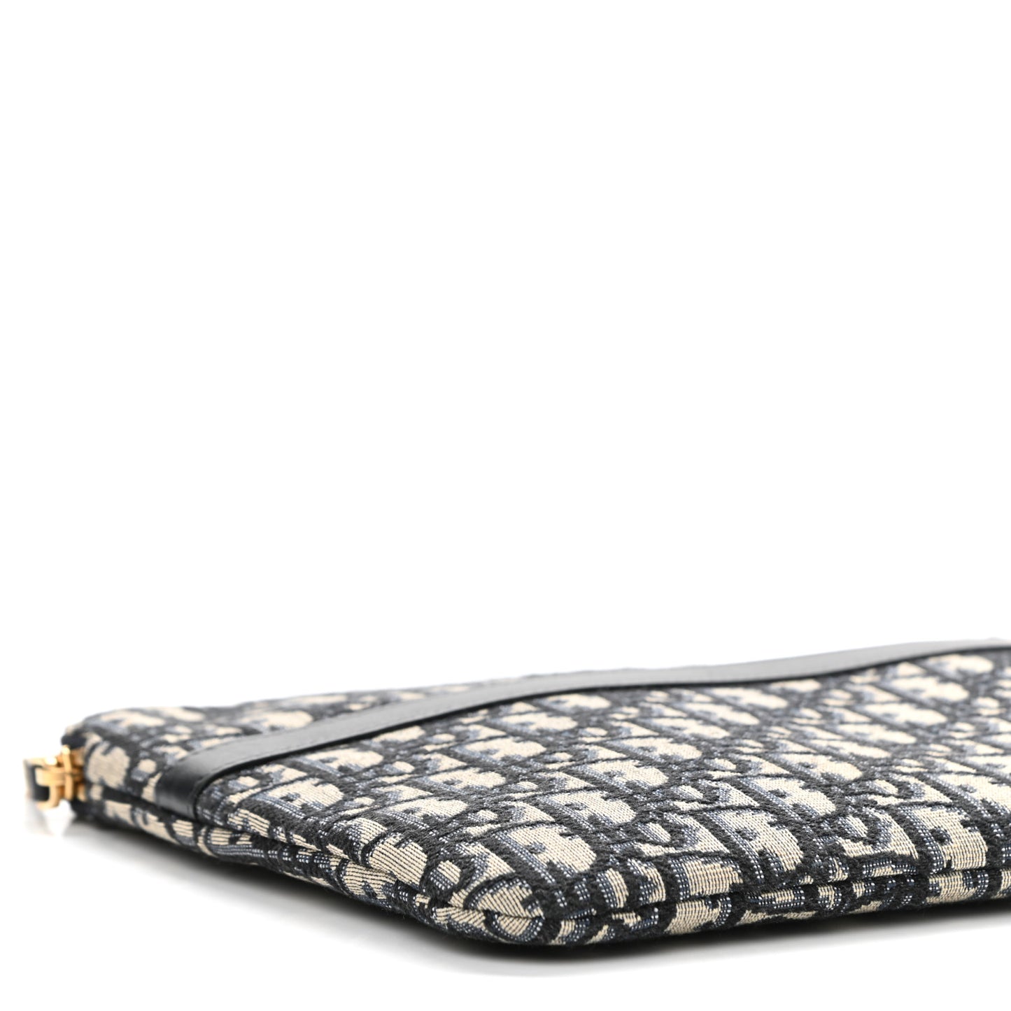 Oblique Pouch Clutch Blue