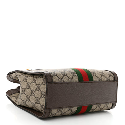 Gucci GG Supreme Monogram Small Ophidia Tote Bag Brown 4 of 12