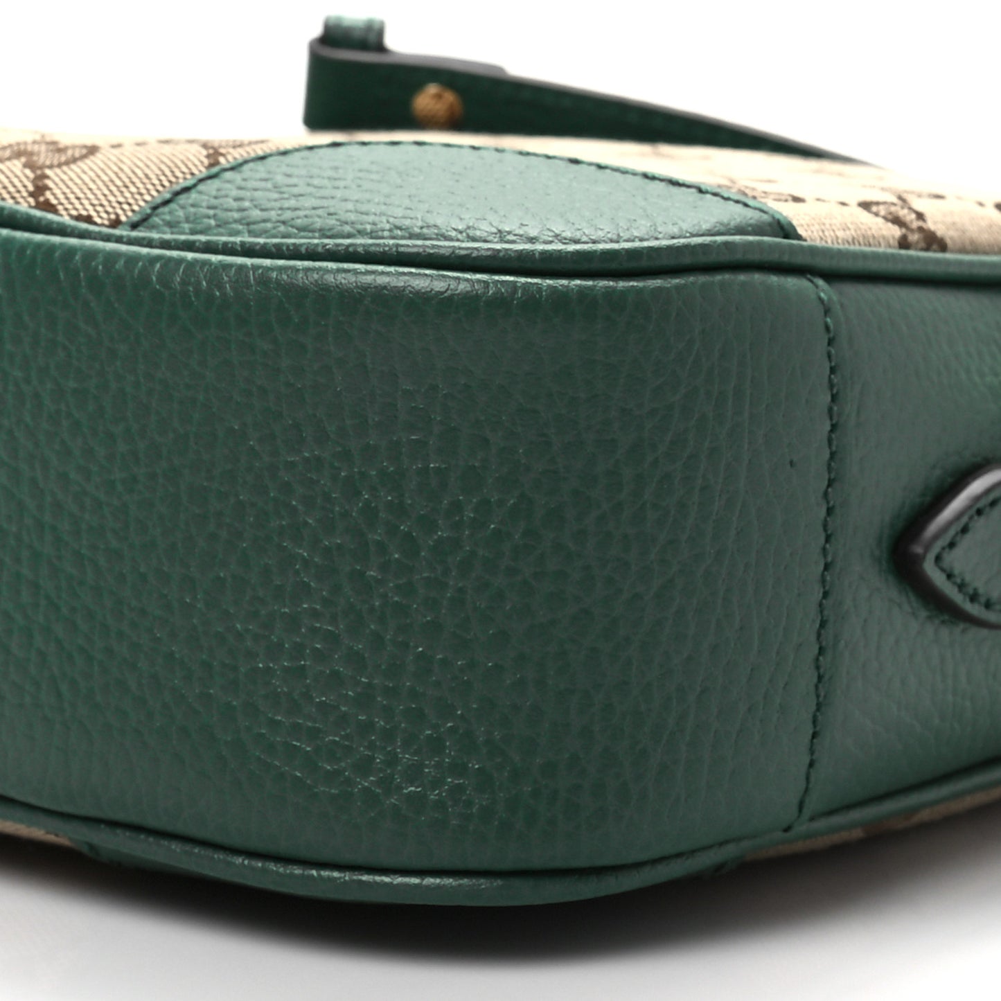 Monogram Dollar Calfskin Mini Bree Messenger Bag Beige Ebony Emerald