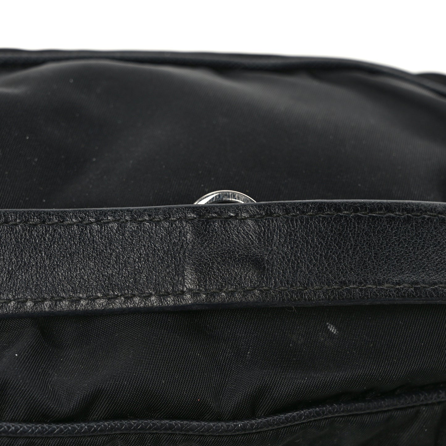 Tessuto Nylon Saffiano Belt Bag Black