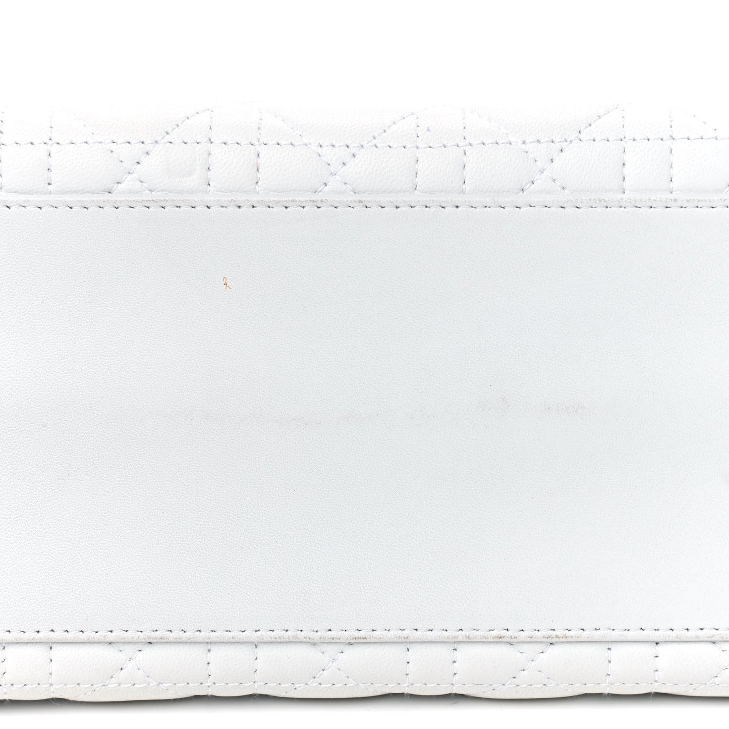 Lambskin Cannage Medium Lady Dior White