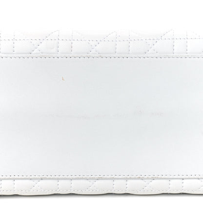 Christian Dior Lambskin Cannage Medium Lady Dior White 5 of 11