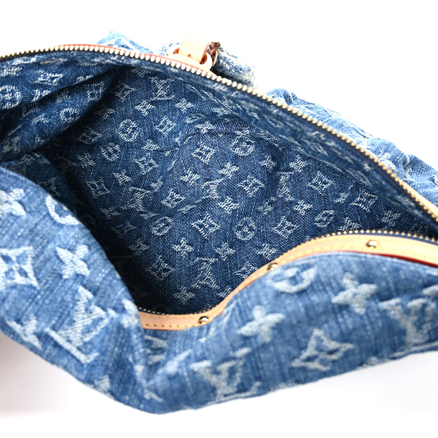 Louis Vuitton Monogram Denim High Rise Bumbag Blue 5 of 9