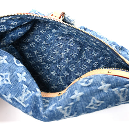 Louis Vuitton Monogram Denim High Rise Bumbag Blue 5 of 9