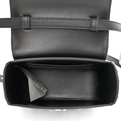Versace Grained Calfskin Spiked Micro La Medusa Bag Black 5 of 10