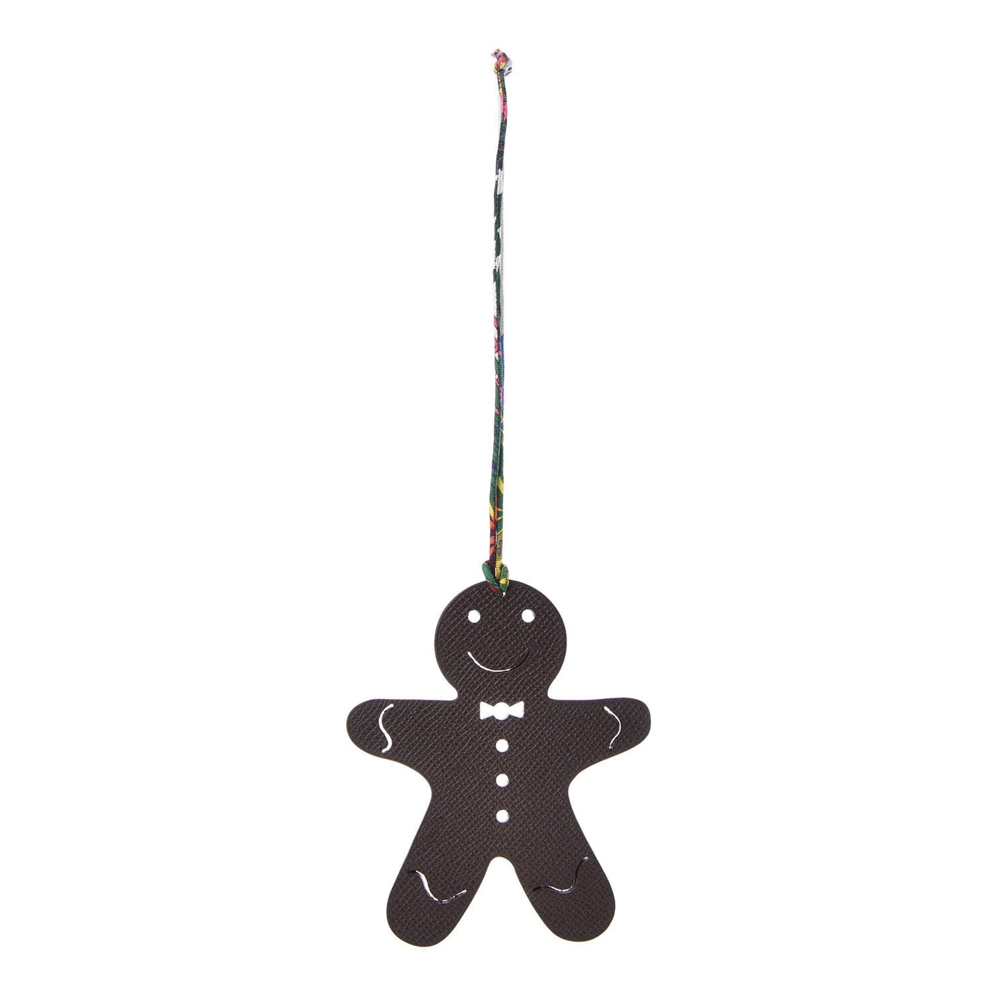 Taurillon Clemence Epsom Petit H Gingerbread Bag Charm Chocolate