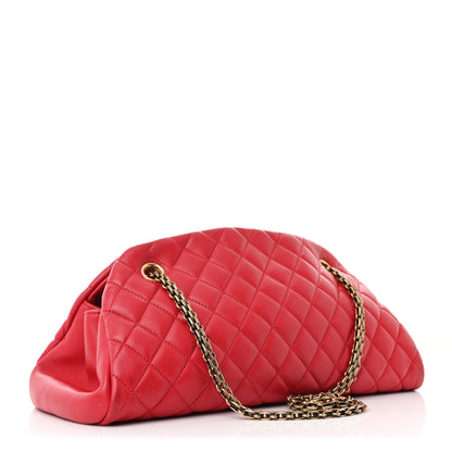 Chanel Lambskin Quilted Medium Just Mademoiselle Red 2 of 11