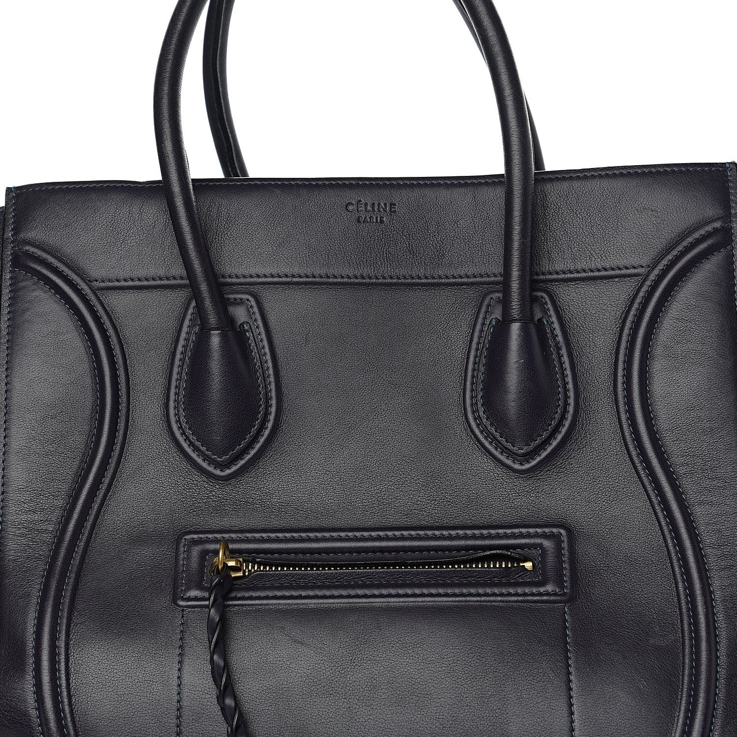 Celine Supple Calfskin Medium Phantom Luggage Midnight 10 of 10