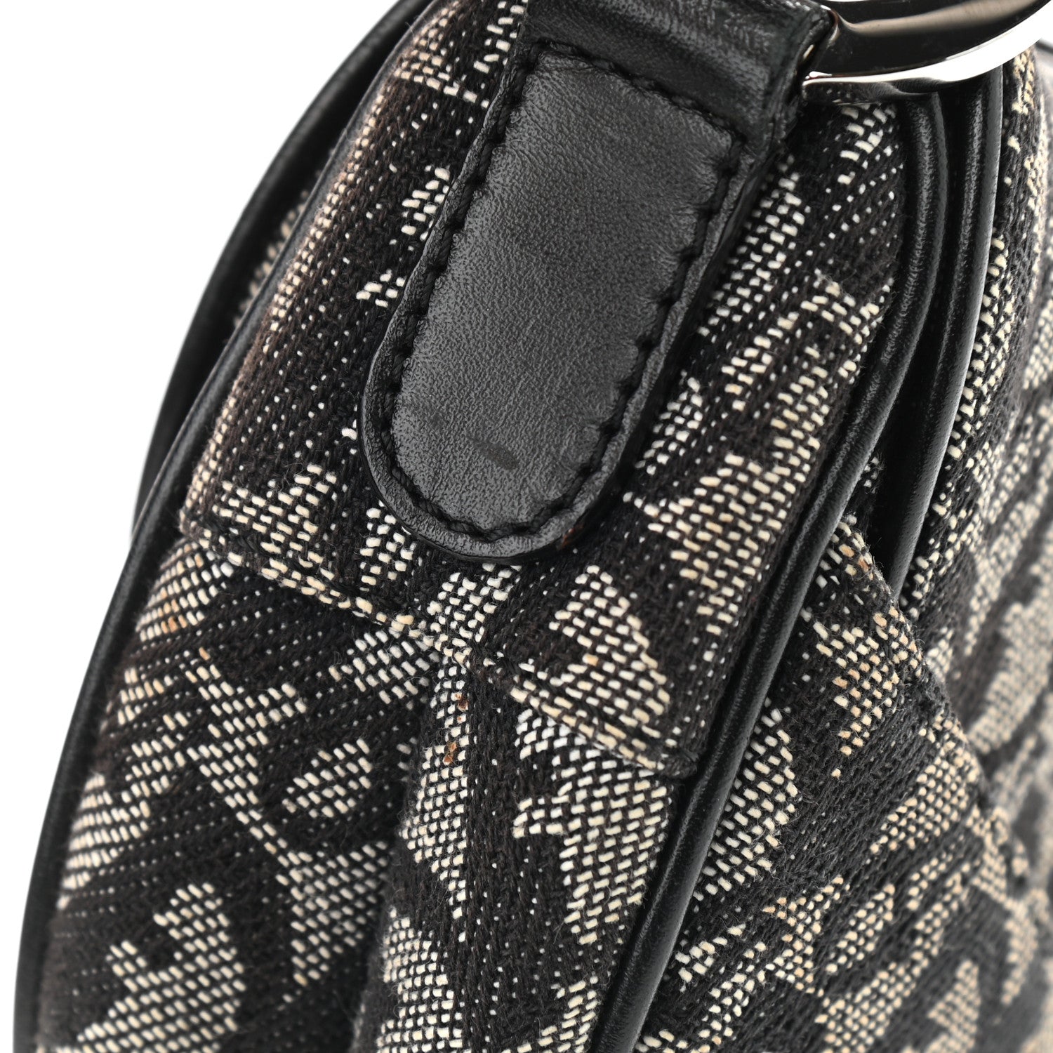 Christian Dior Monogram Saddle Bag Bag Black 17 of 19