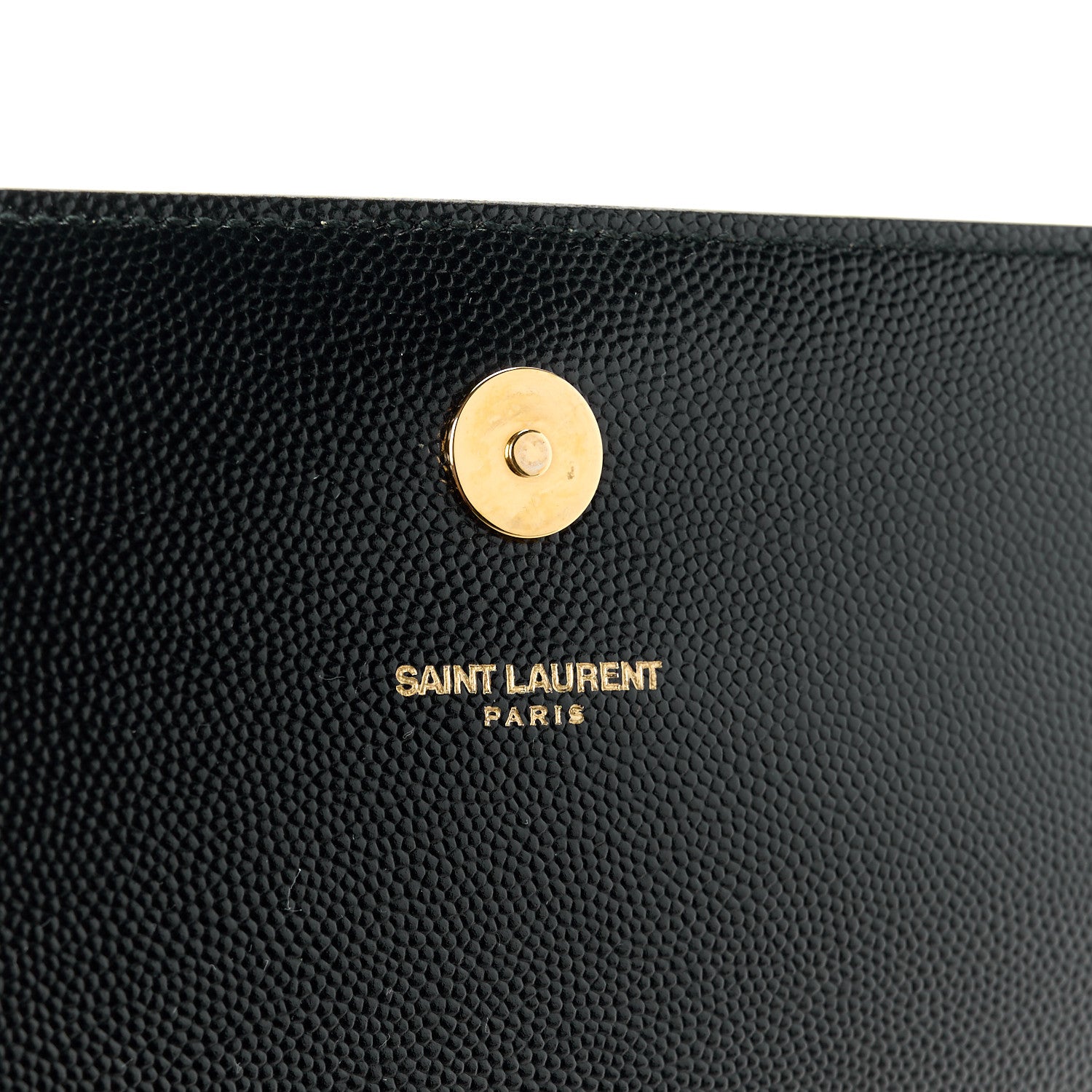 Saint Laurent Grain De Poudre Monogram Cassandre Clutch Black 7 of 12
