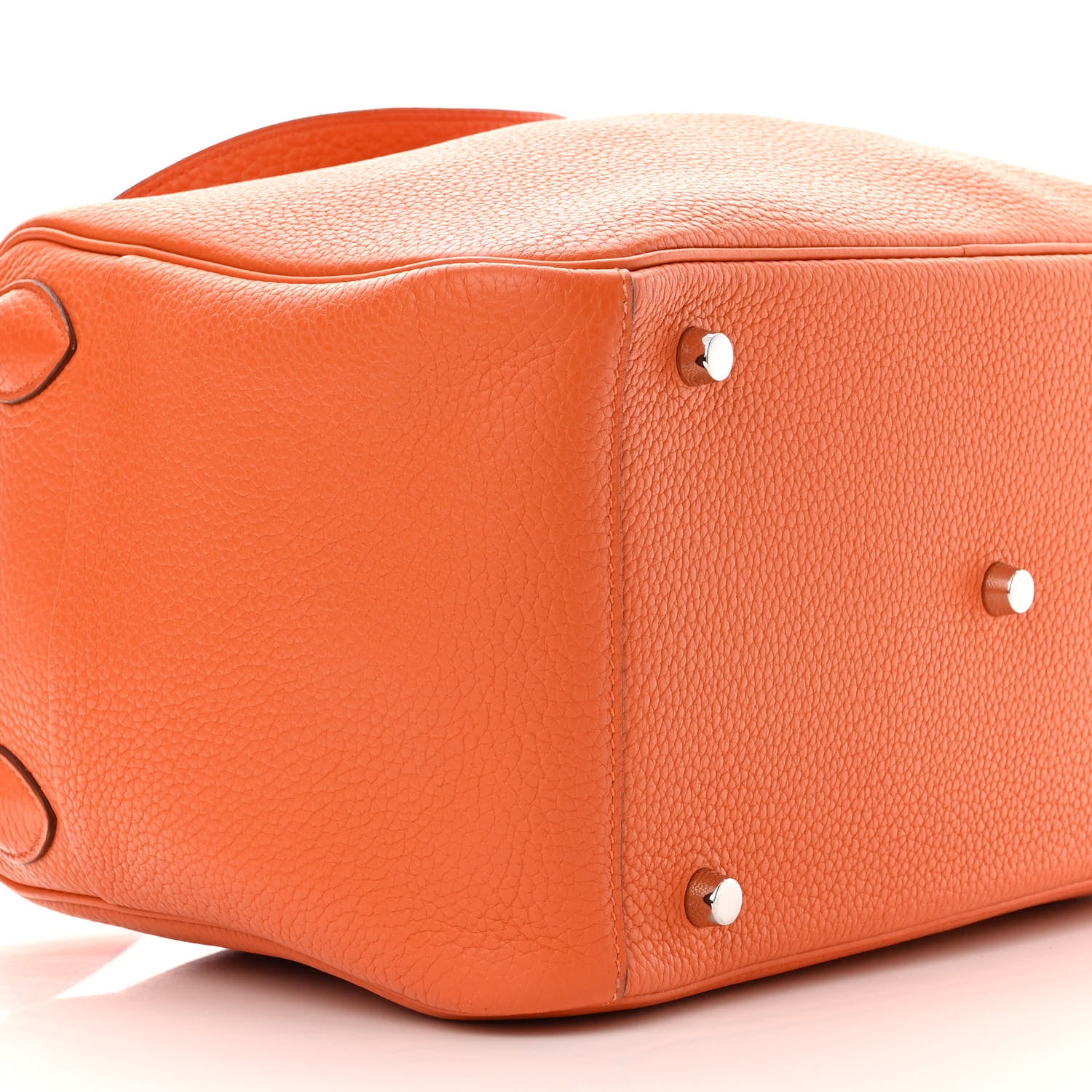 Hermes Taurillon Clemence Lindy 26 Orange 9 of 10