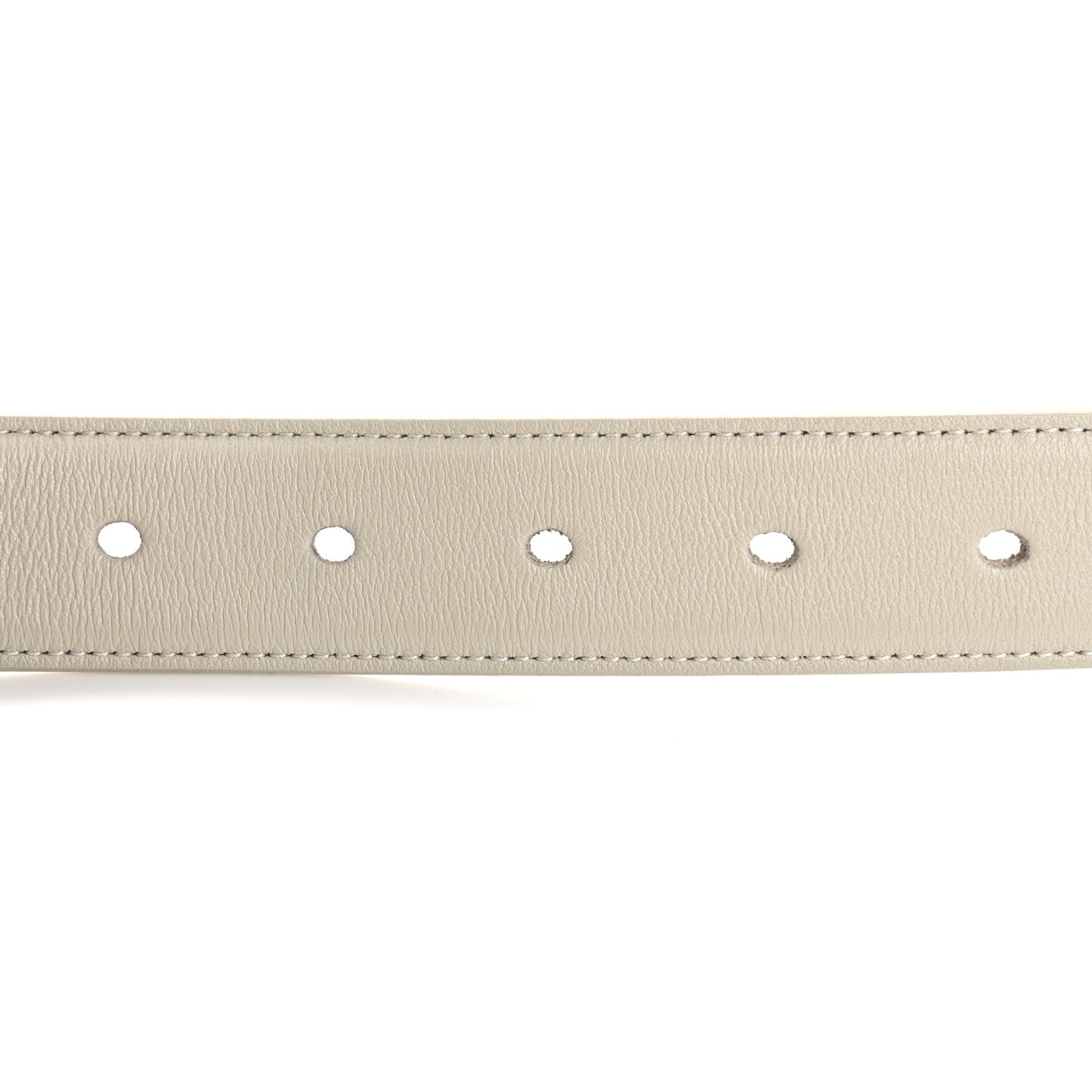 Smooth Calfskin Monogram Square Buckle Belt 80 32 Crema Soft