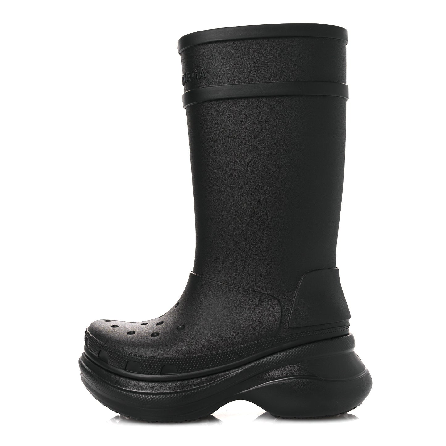 X CROCS Rubber Womens Rain Boots 36 Black