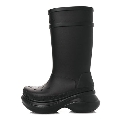 Balenciaga X CROCS Rubber Womens Rain Boots 36 Black 1 of 10