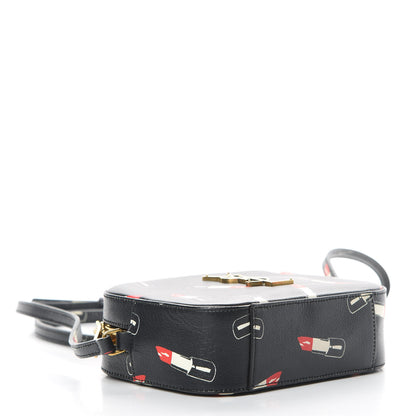 Saint Laurent Calfskin Lipstick Print Small Monogram Camera Bag Black 4 of 11