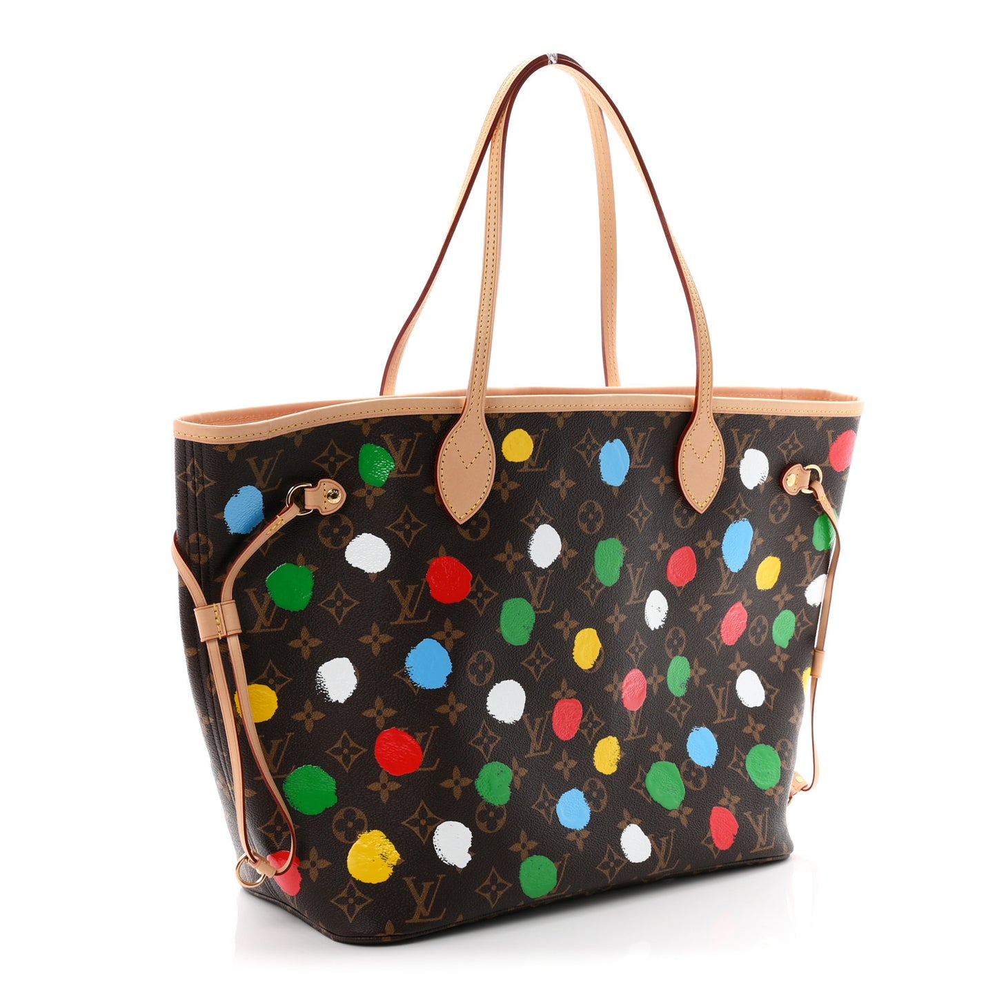 LV X YK Monogram Dots Neverfull MM