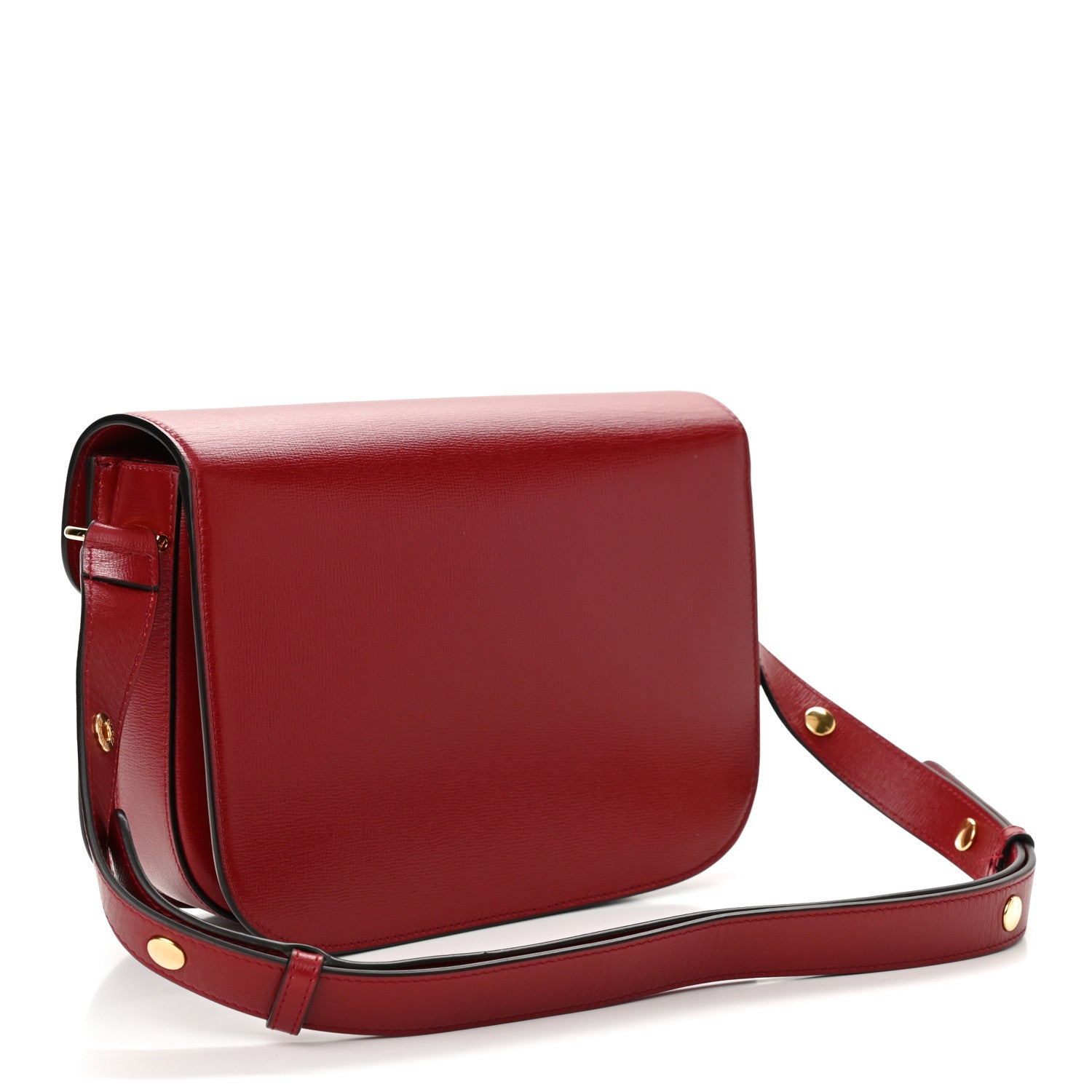 Gucci Azalea Calfskin Horsebit 1955 Shoulder Bag New Cherry Red 3 of 11