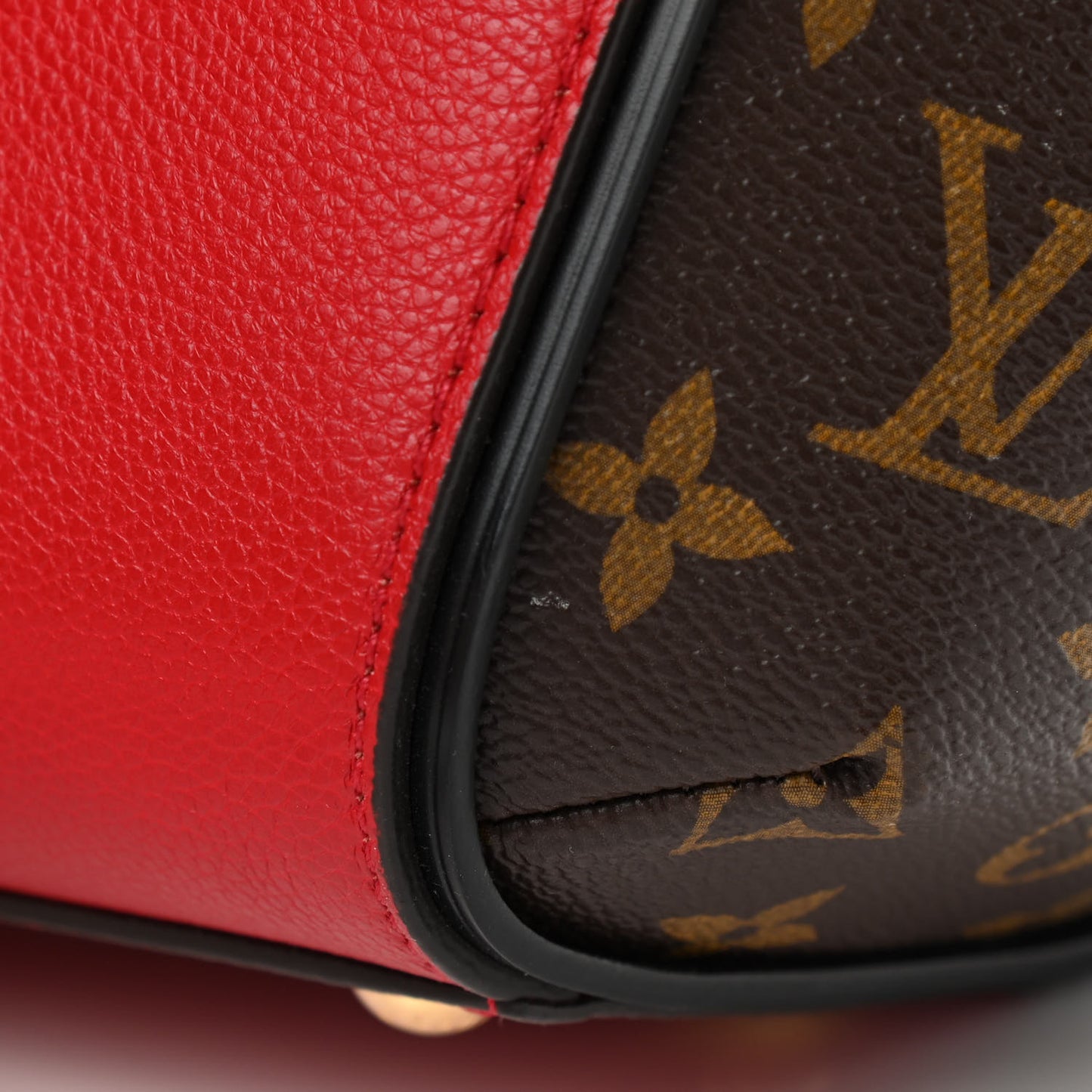 Calfskin Monogram Kimono Tote PM Cherry