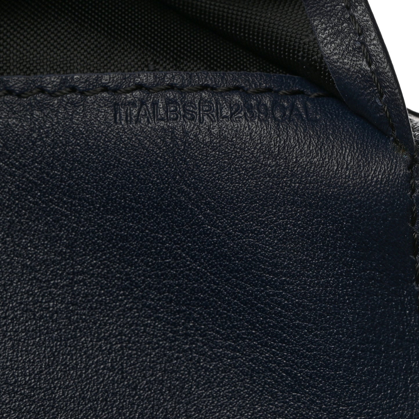 Grainy Calfskin House Check Porter Continental Wallet Navy