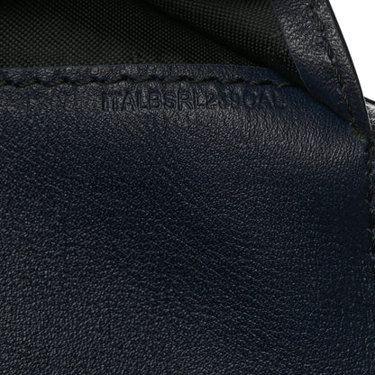 Burberry Grainy Calfskin House Check Porter Continental Wallet Navy 7 of 7